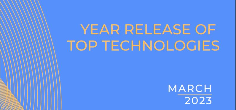 Top year technologies